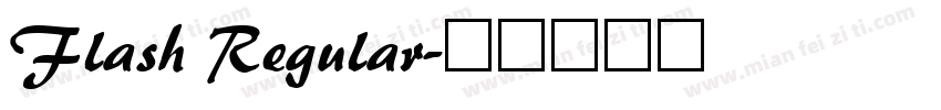 Flash Regular字体转换